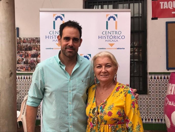 Los responsables de Mahos y Asociación del Centro Histórico