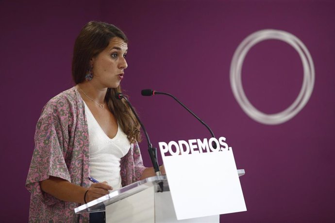La portavoz de Podemos y diputada de Unidas Podemos, Noelia Vera