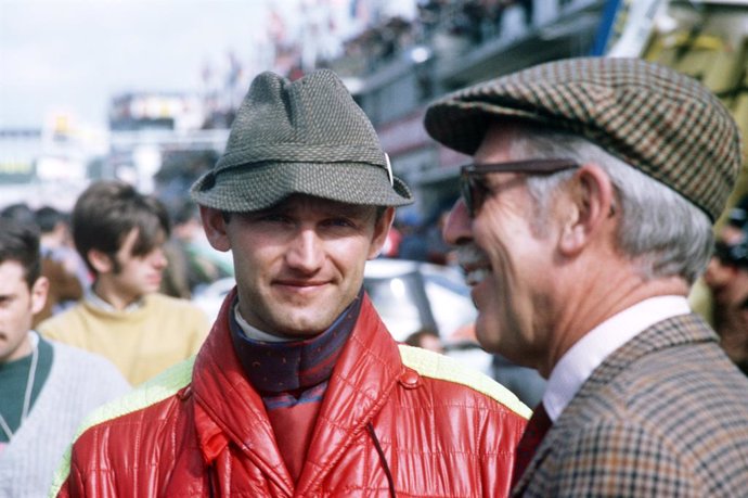 Ferdinand Pich y Huschke v. Hanstein en 1968 en Le Mans