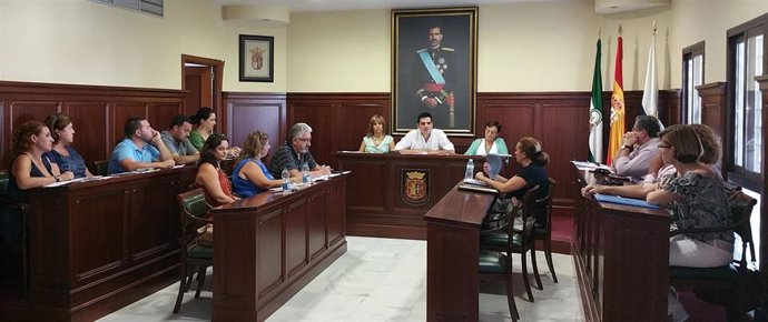 Pleno del Ayuntamiento de Espartinas a comienzos del anterior mandato