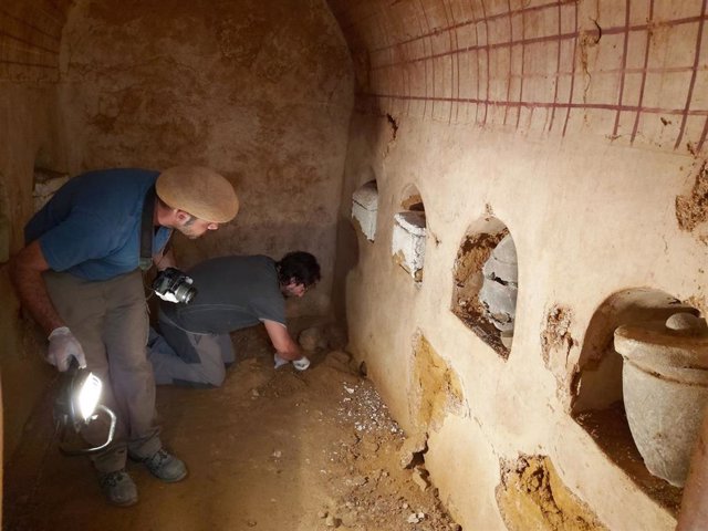 Cámara funeraria de época romana descubierta en Carmona