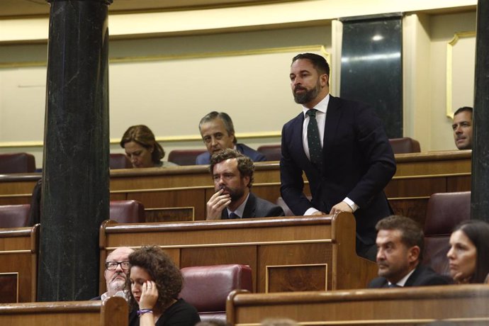 El presidente de Vox, Santiago Abascal.