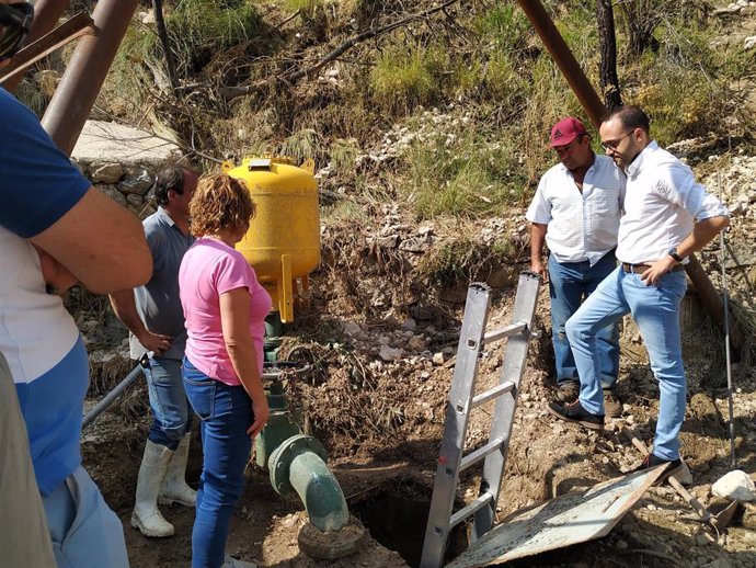 La Diputación de Albacete visita la localidad de Yeste tras los daños ocasionados por las lluvias torrenciales