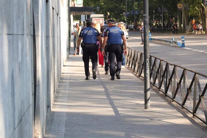 Imagn de recurso de dos agentes de la Policía Municipal de Madrid.