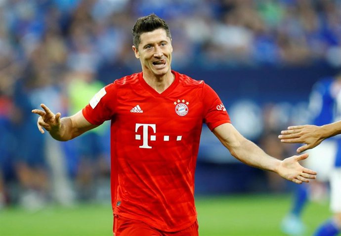 El futbolista polaco Robert Lewandowski, con el Bayern.