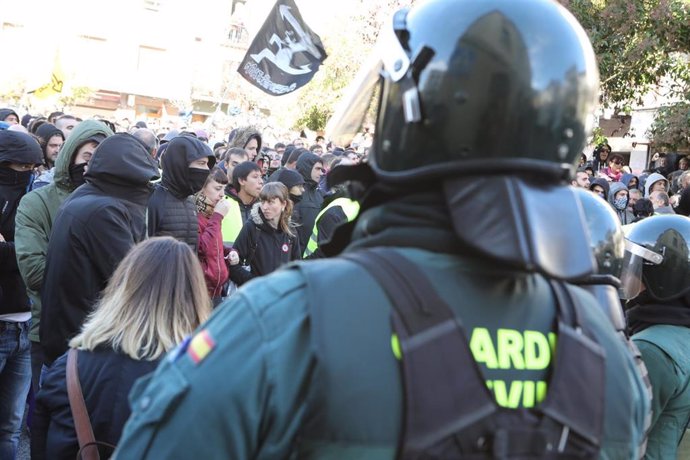 Acto de la plataforma España Ciudadana en Alsasua, Navarra, en el que participan representantes de Ciudadanos, PP y Vox para la defensa de las guardias civiles y sus parejas que fueron agredidos en esta localidad en 2016