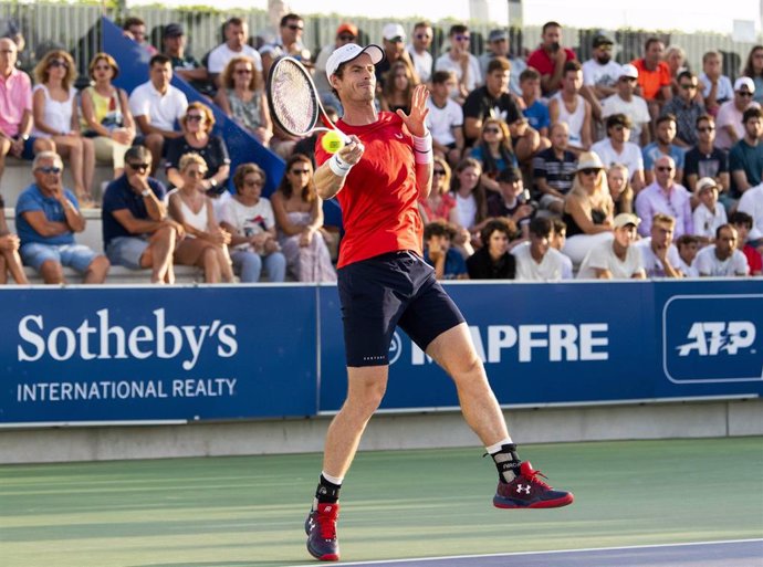 Andy Murray jugando en Mallorca