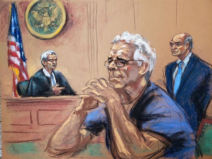 Boceto de Jeffrey Epstein
