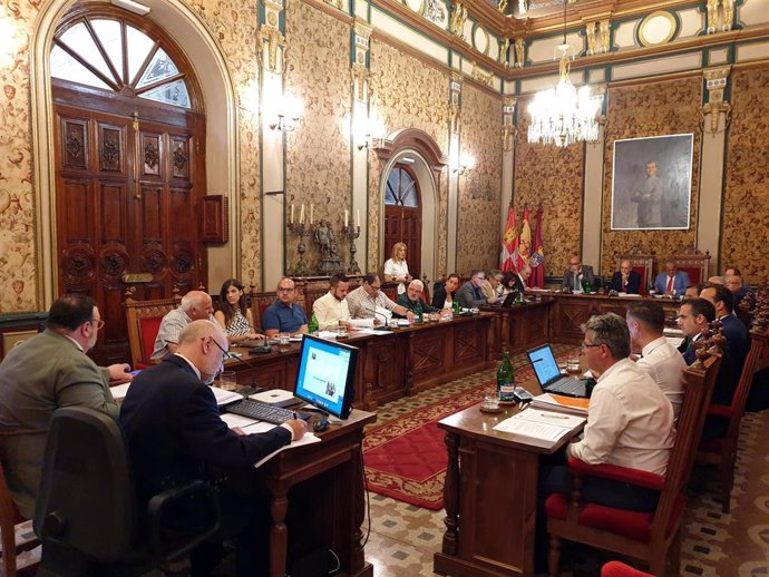 Sesión plenaria en la Diputación de Salamanca.