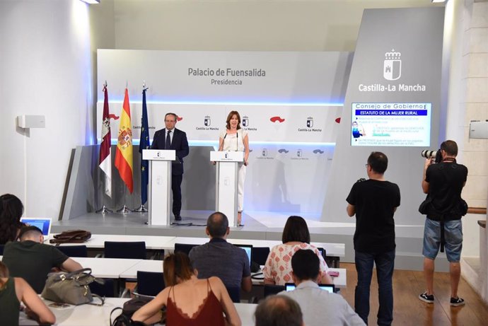 La portavoz del Gobierno, Blanca Fernández, en rueda de prensa