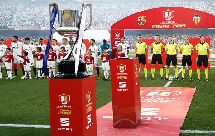 Trofeo de la Copa de S.M. El Rey, en 2019.