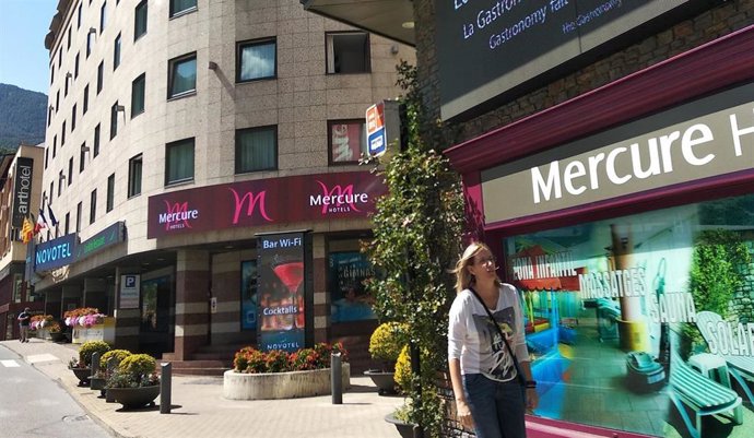 Una zona de la capital donde se encuentran distintos hoteles.