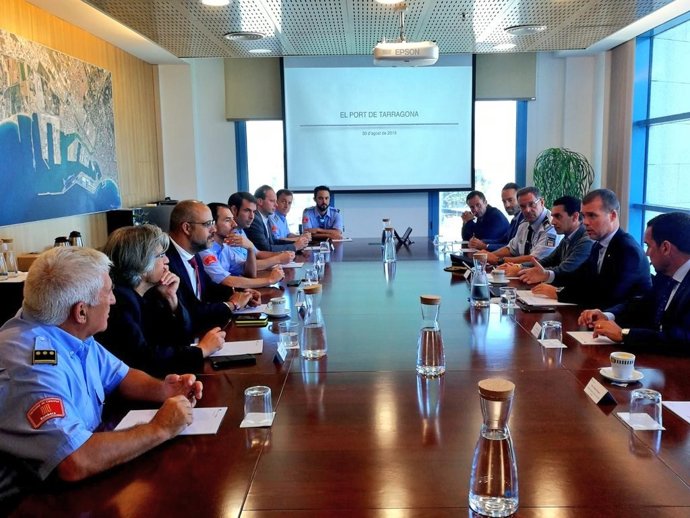Reunión entre la Conselleria de Interior y el Puerto de Tarragona.