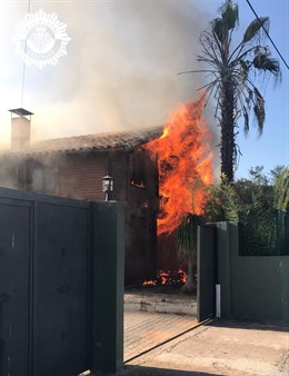 Incendio en una vivienda de Ribesalbes