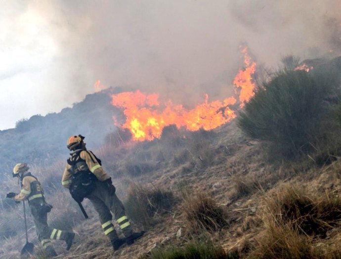 Incendio en San Juan de la Nava.