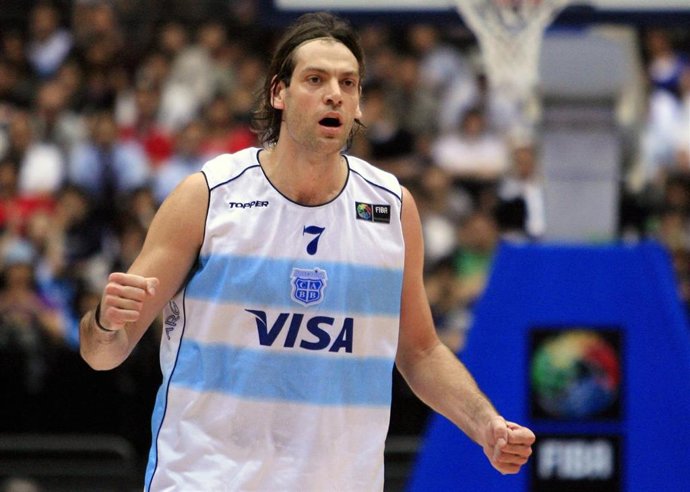 El argentino Fabricio Oberto, en un partido con su selección.