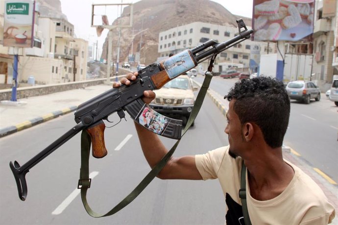 Miliciano separatista suryemení en Adén