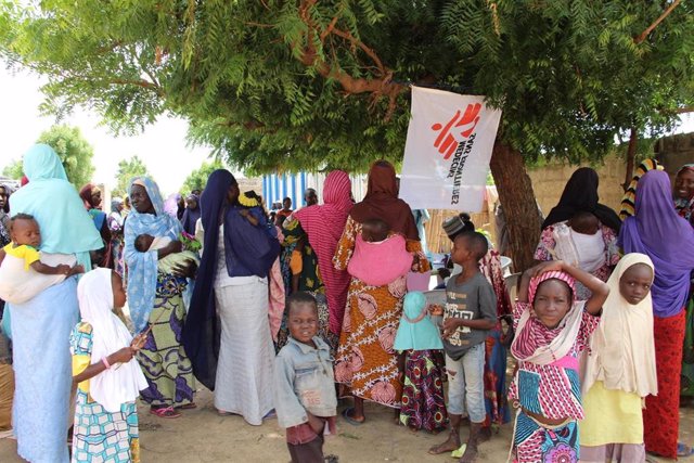 Desplazados por la violencia en Borno, Nigeria
