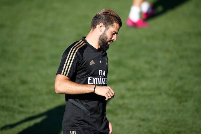 Nacho of Real Madrid during the training day season of Real Madrid CF at Ciudad Deportiva Real Madrid in Valdebebas, Madrid, Spain, on August 23, 2019.