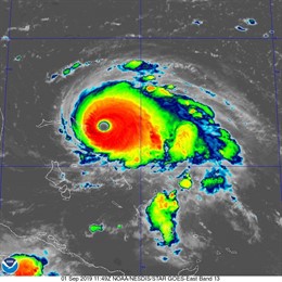 EEUU.- El 'Dorian' se convierte en huracán de categoría 5 antes de alcanzar las 