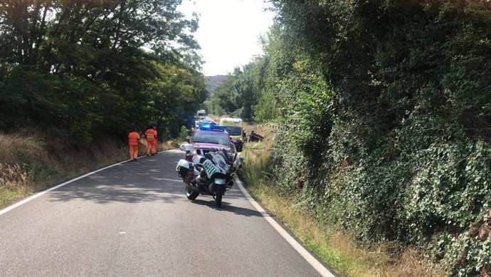 Accidente de tráfico en la en A-1503, en Jarque de Moncayo.