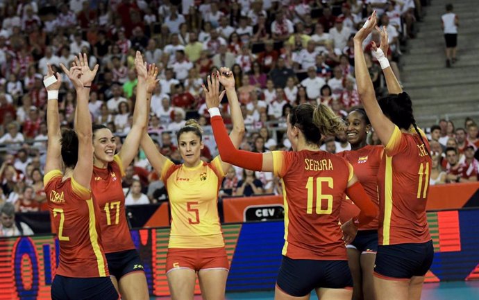 España cae en octavos del Europeo de voleibol