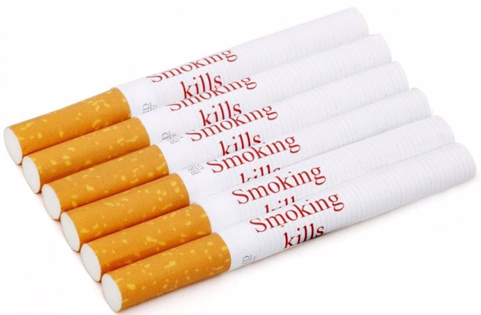 Imagen de advertencias sobre cigarrillos.