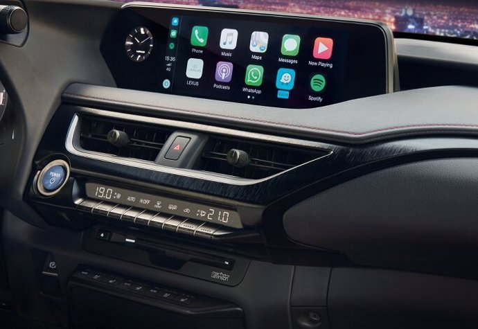 Sistema Apple CarPlay en un vehículo de Lexus