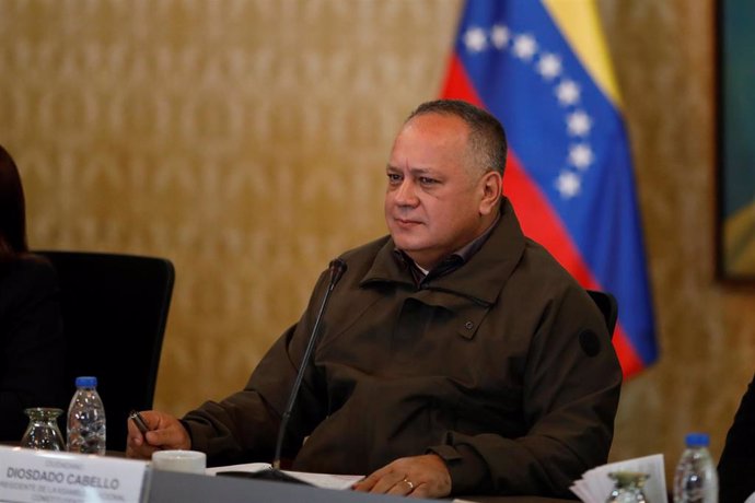 El presidente de la Asamblea Nacional Constituyente (ANC) y vicepresidente del gobernante Partido Socialista Unido de Venezuela (PSUV), Diosdado Cabello.