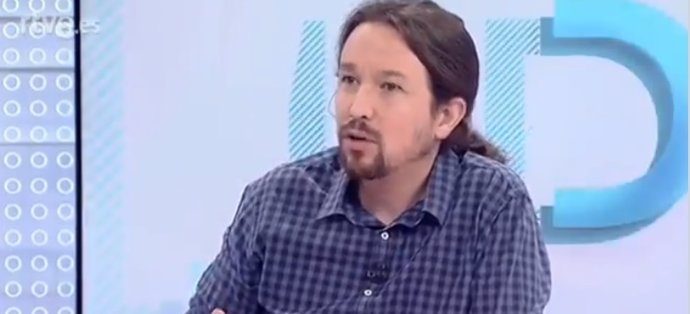 Entrevista en RTVE al líder de Podem, Pablo Iglesias
