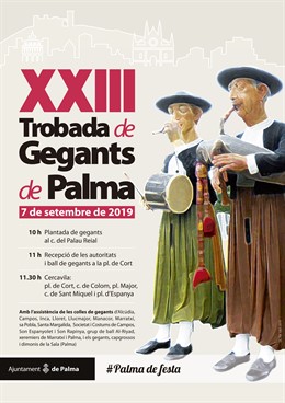 Cartell de la XXIII Trobada de Gegants de Palma.