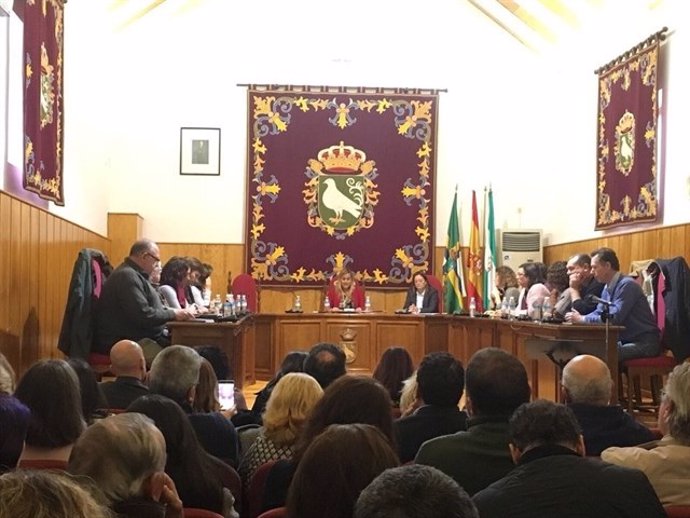 Pleno en el Ayuntamiento de Palomares (Sevilla)