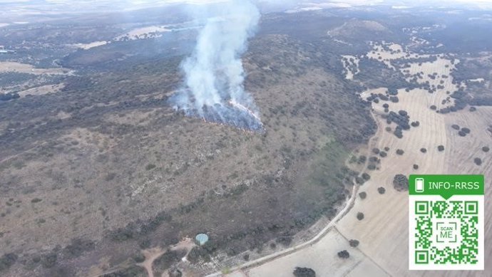 Incendio declarado en Agrón