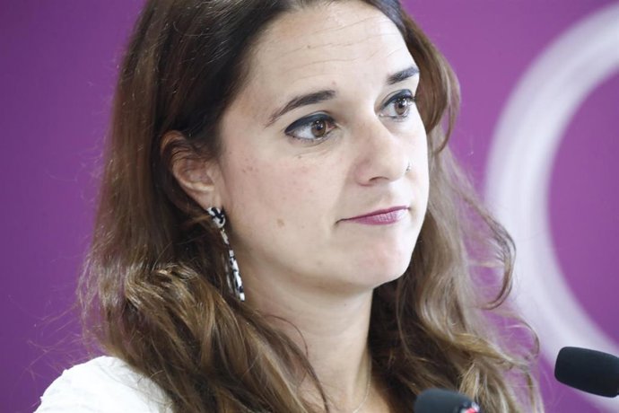 La portavoz de Unidas Podemos, Noelia Vera.