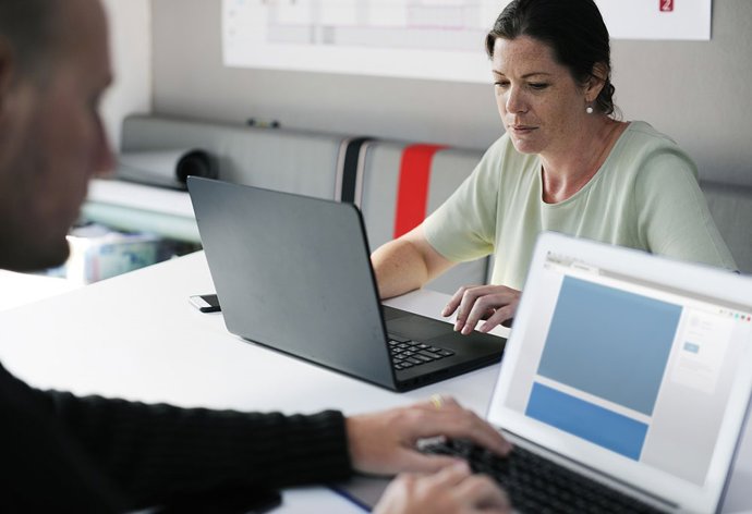 Oficina, trabajo, Seguridad Social