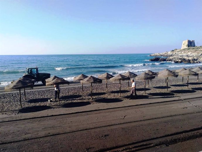 Playa de Almuñécar, en imagen de archivo