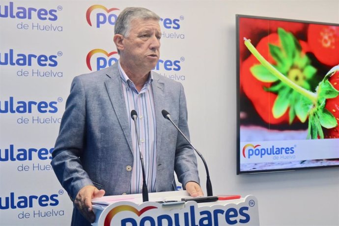 El senador del PP por la provincia de Huelva, Carmelo Romero.