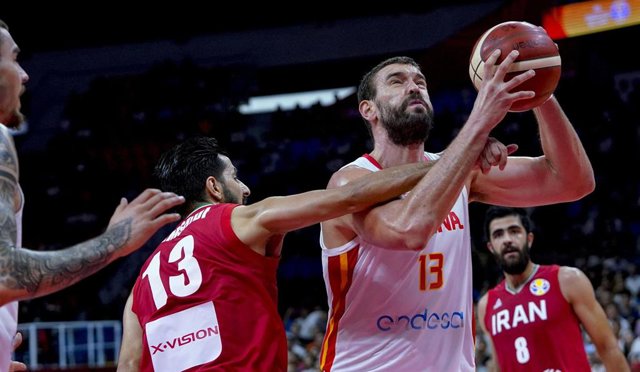 Marc Gasol en el España - Irán