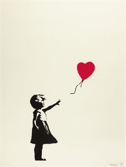 Niña con globo, de Banksy