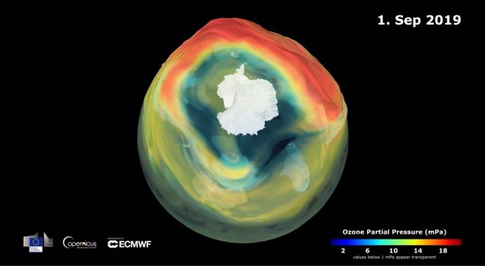 El agujero de la capa de ozono en la Antártida ha comenzado a formarse este año 