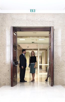 La portavoz del PP en el Congreso de los Diputados, Cayetana Álvarez de Toledo, se dirige a la Junta de Portavoces del Congreso de los Diputados.