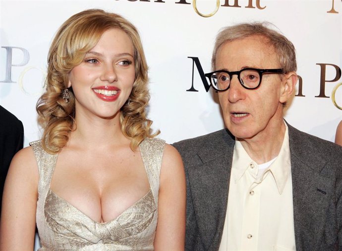Woody Allen y Scarlett Johansson presentan Match Point