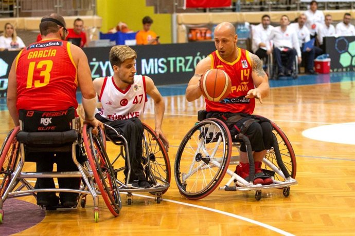 España tumba a Turquía y acaba invicta la primera fase del Europeo en silla de ruedas.