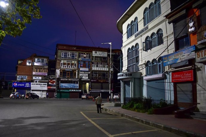 Toque de queda en Srinagar