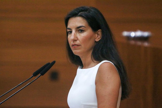 Imagen de archivo de la portavoz de Vox en la Asamblea de Madrid, Rocío Monasterio.