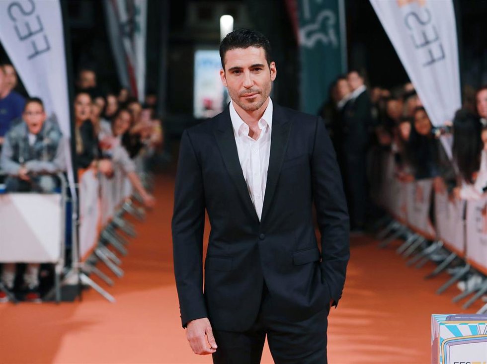 Miguel Ángel Silvestre en la presentación de su nueva serie en el FesTVal de Vitoria