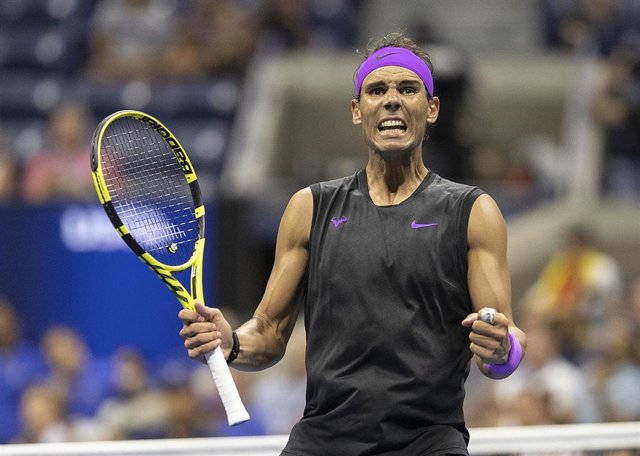 04 September 2019, US, New York: Spanish tennis player Rafael Nadal celebrates victory after defeating Argentina's Diego Schwartzman in their men's singles quarter-final tennis match of the 2019 US Open Grand Slam tournament at USTA Billie Jean King Natio