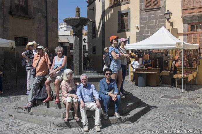 Turistas en Las Palmas de Gran Canaria