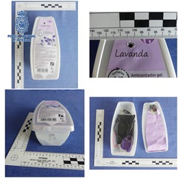 Cámara instalada en un ambientador en una casa de alquiler vacacional en Logroño