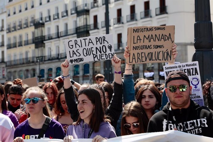 Manifestación contra la sentencia de 'La Manada'